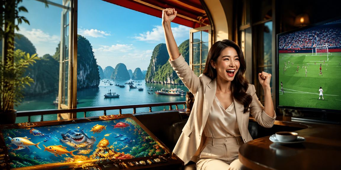 Người dùng Hạ Long trải nghiệm trò chơi bắn cá trên f75 bên ly cà phê sáng